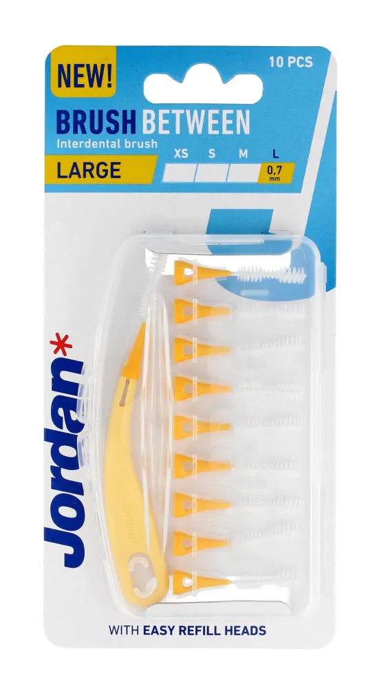 JORDAN tarpdančių valikliai - L (didelis) 0.7mm 1op.-10vnt. - Kosmetika