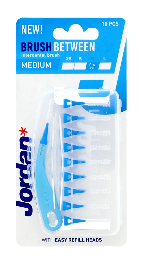 JORDAN tarpdančių valikliai - M (vidutiniai) 0.6mm 1pak-10vnt - Kosmetika