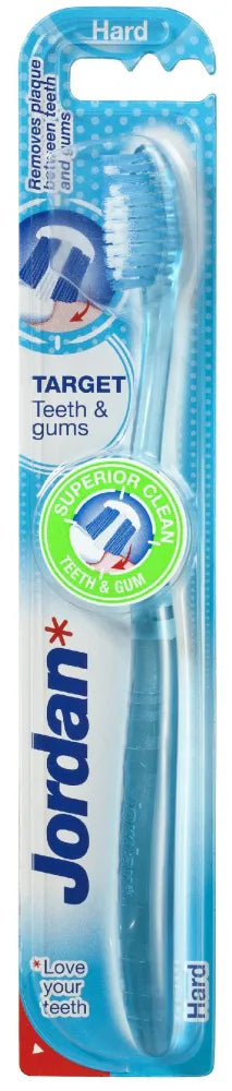 Jordan Toothbrush Target Dantims ir Dantenomis kietas 1 vnt. - Kosmetika