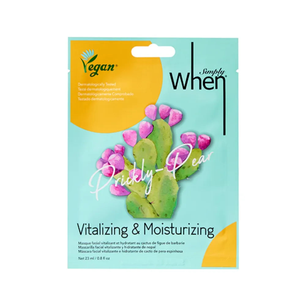 Kai Simply Vegan Vitalizing ir drėkinanti veido kaukė Prickly Pear 23ml - Kosmetika