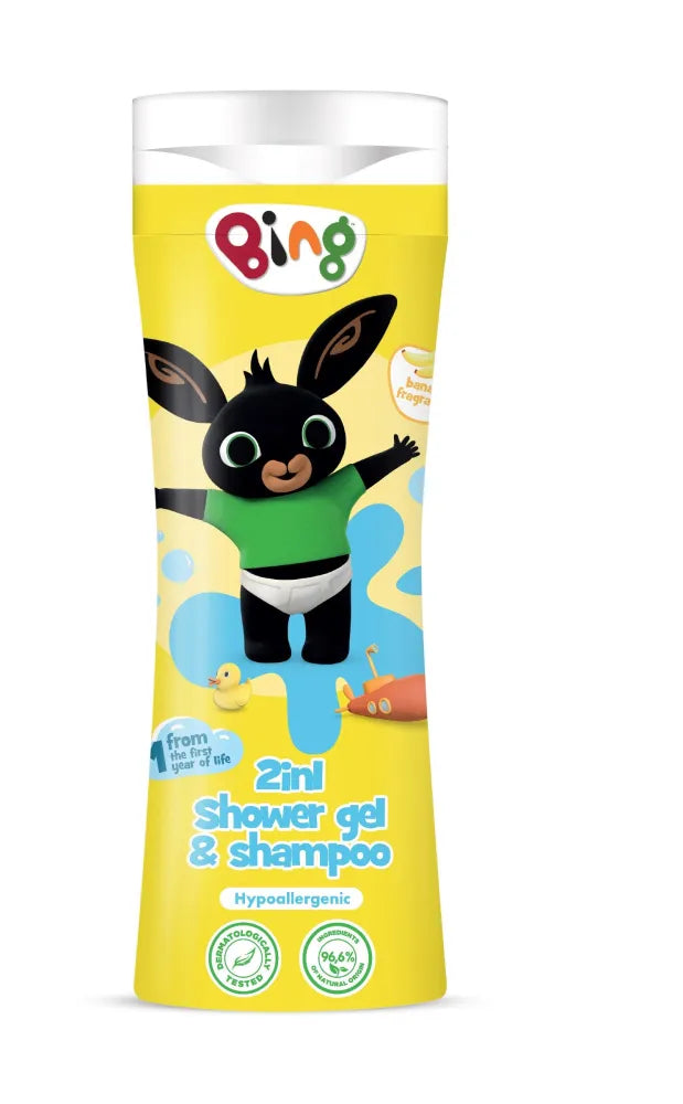 KIDS Bing dušo gelis 2in1 bananas 300 ml - Kosmetika