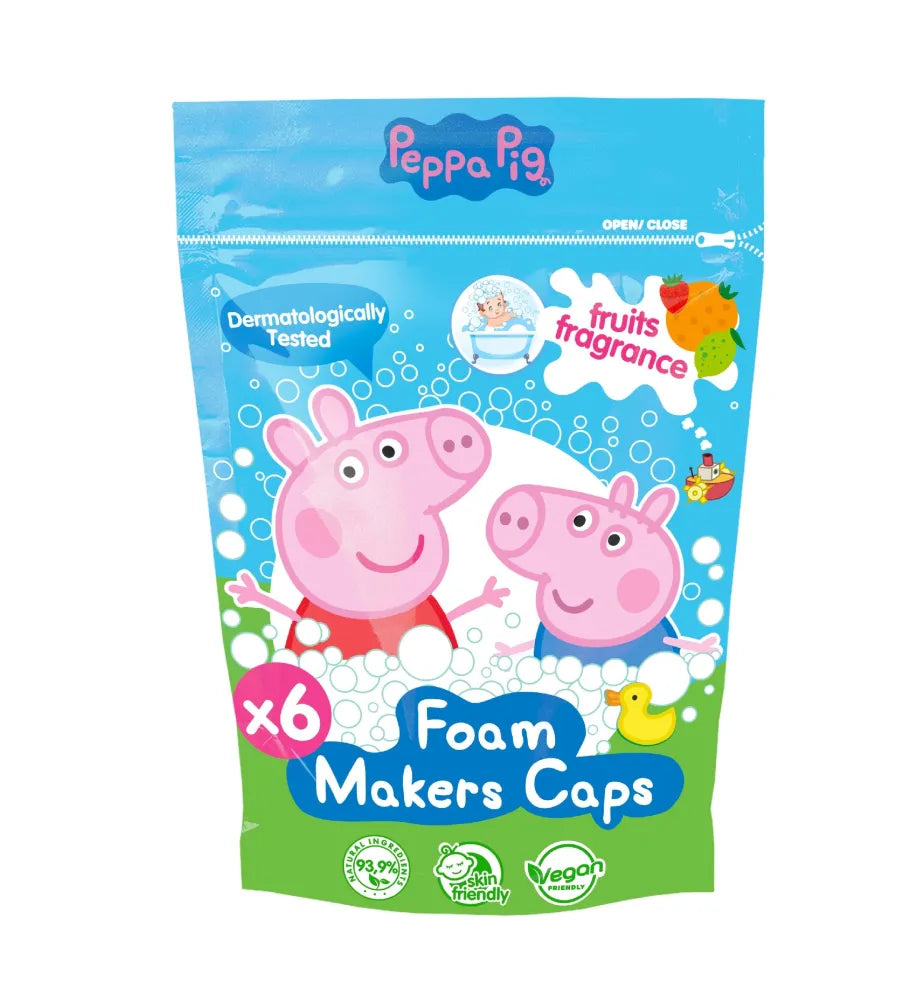 KIDS Peppa Pig Marshmallows doypack - strawberry lime pomelo 6 x 16 g - Vaikui ir mamai