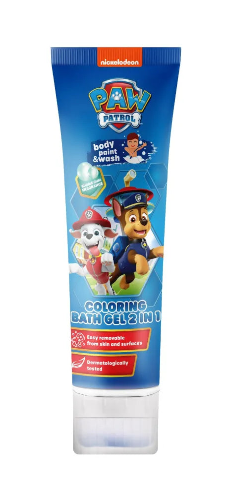 KIDS Psi Patrol 2-in-1 bath coloring gel - Bubble Gum (bubble gum) 150 ml. - Vaikui ir mamai