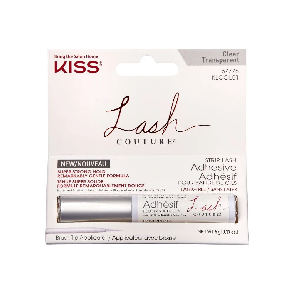 KISS Lash Couture latex-free false eyelash glue - clear 5g - Kosmetika