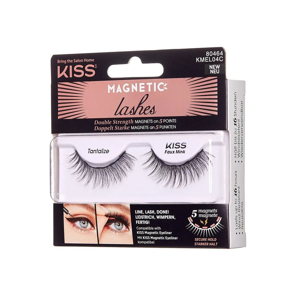 KISS Magnetinės blakstienos su akių pieštuku Tantalize 1 pakuotė. - Kosmetika