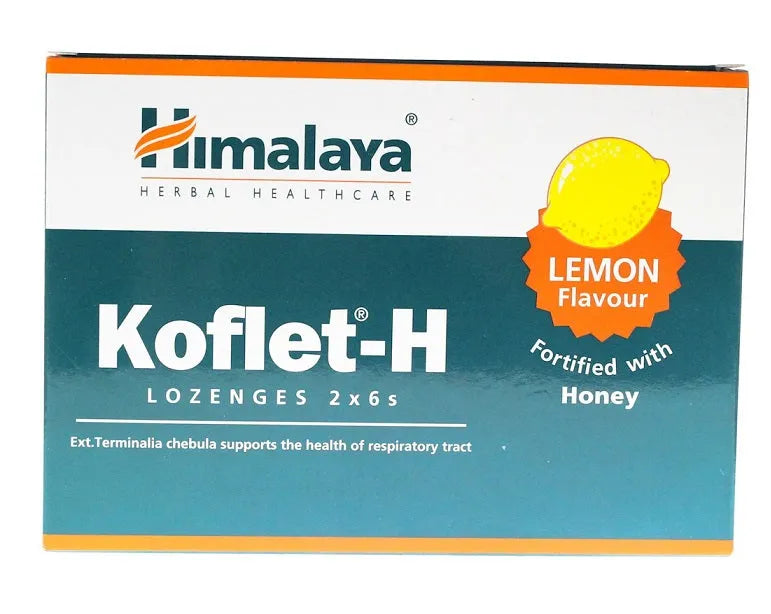 Koflet-H Lemon - 12 lozenges - Himalaya - Papildai