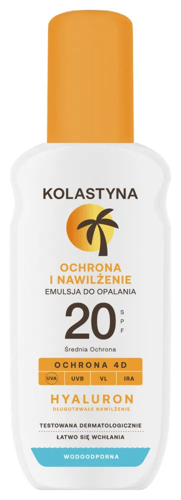 KOLASTYNA Protection and moisturizing Spray sunscreen emulsion SPF20 150 ml - Kosmetika