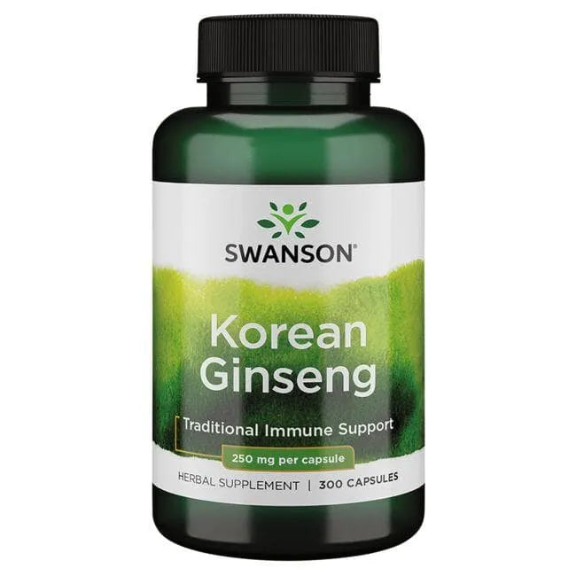 Korean Ginseng - Korėjos ženšenis - 250 mg - N300 - Swanson - Papildai