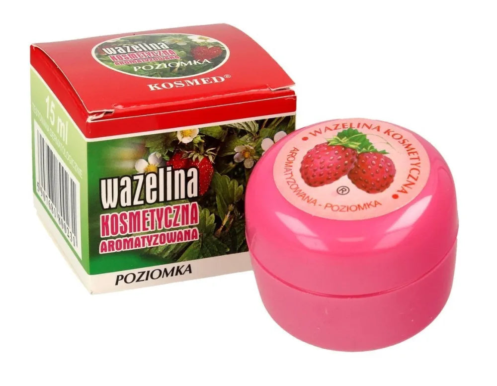 Kosmed Cosmetic petroleum jelly aromatized - Poziomka 15ml - Kosmetika