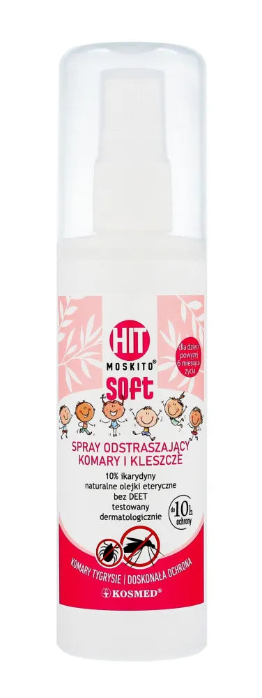 KOSMED HIT Moskito minkštas purškiklis nuo uodų/erkės 80ml - Medicinos ir slaugos prekės