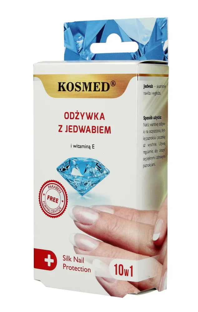 Kosmed Nagų Kondicionierius su Šilku ir Vitaminu E 10in1 9ml - Kosmetika