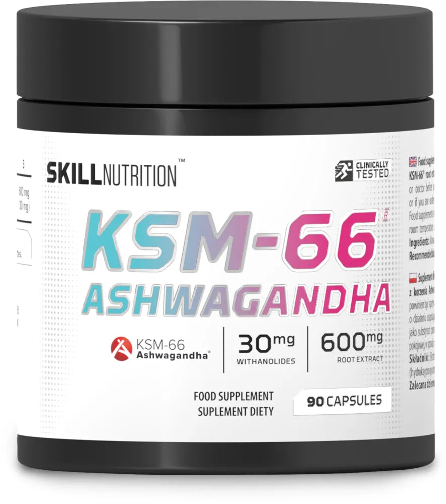 KSM-66 Ashwagandha - 90 vegan caps - Skill Nutrition - Sporto papildai