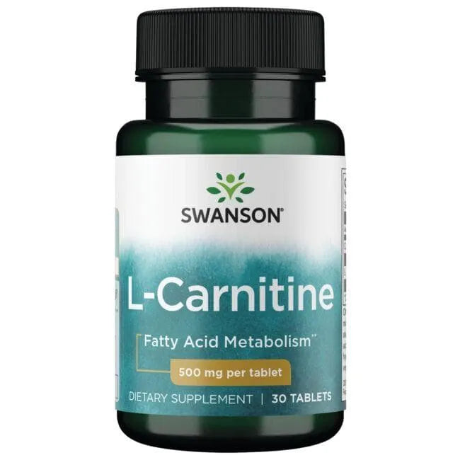 L-Carnitine - Amino rūgštys - 500 mg - N30 - Swanson - Papildai