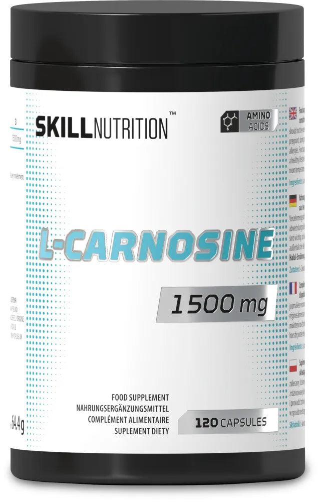 L-Carnosine 1500mg -120 vegan caps - Skill Nutrition - Sporto papildai