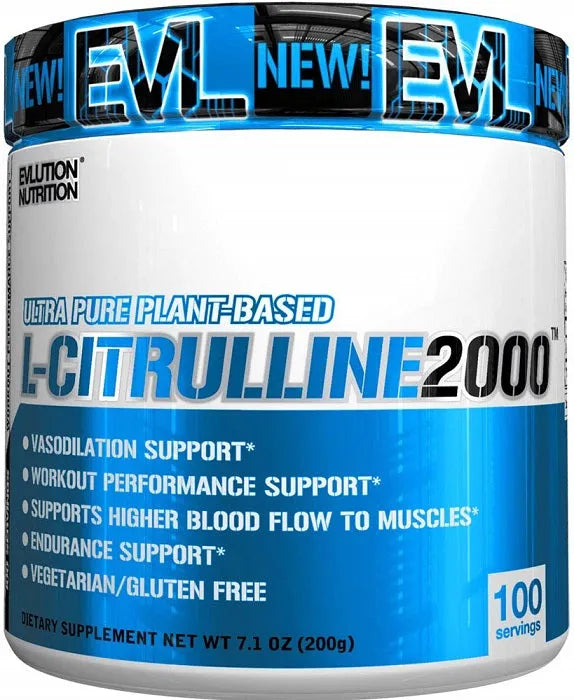 L-Citrulline 2000 Unflavoured - 200g - EVLution Nutrition - Sporto papildai
