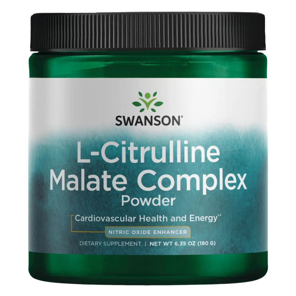 L-Citrulline Malate Complex Powder 180g - Swanson - Papildai