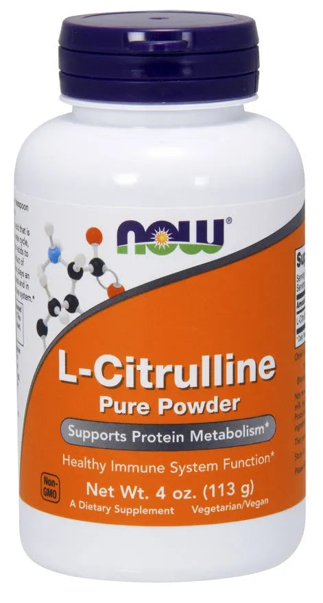 L-Citrulline Pure Powder - 113g - NOW Foods - Papildai