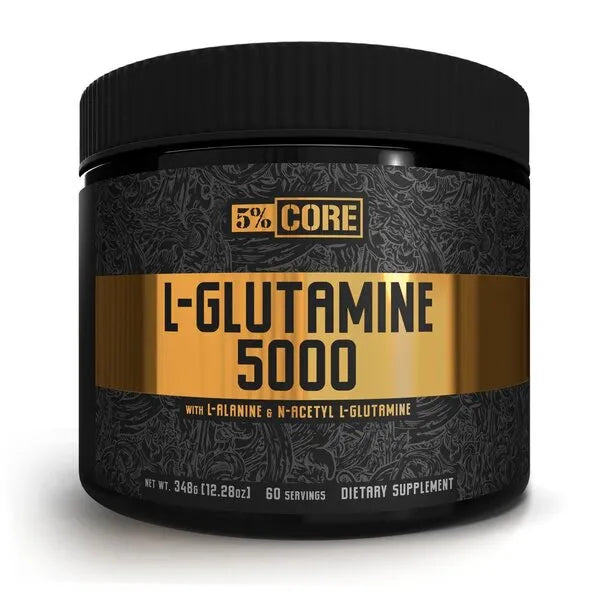 L-Glutamine 5000 - Core Series Unflavoured - 348g - 5% Nutrition - Sporto papildai