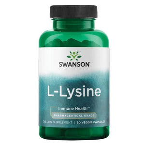 L-Lysine - 500 gr - N90 - L-Lizinas farmacinės klasės - Swanson - Papildai
