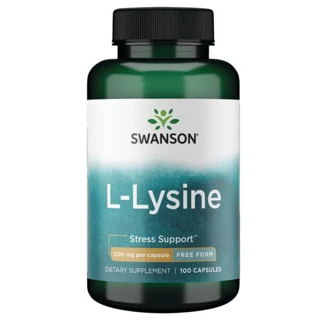 L-Lysine - L-lizinas - 500 mg - N100 - Swanson - Papildai