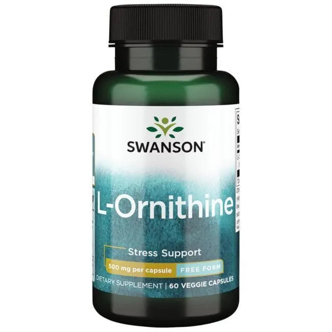 L-Ornithine - L-ornitinas - 500 mg - N60 - Swanson - Papildai