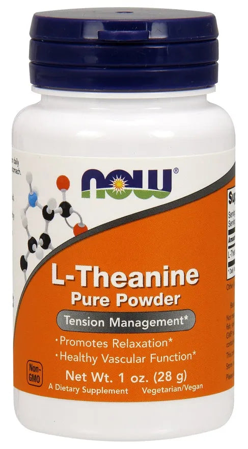 L-Theanine Pure Powder - 28g - NOW Foods - Papildai