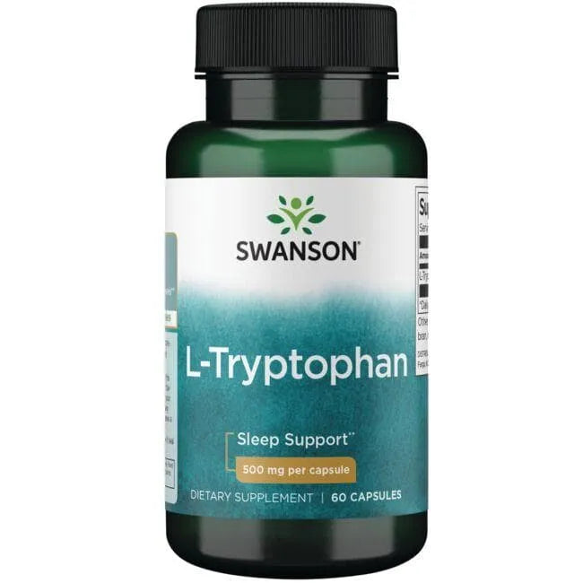 L-Tryptophan - 500 mg - N60 - Swanson - Papildai