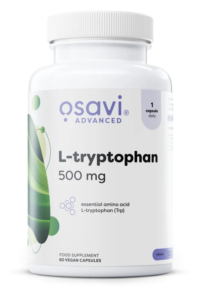 L-tryptophan 500mg - 60 vegan caps - Osavi - Papildai