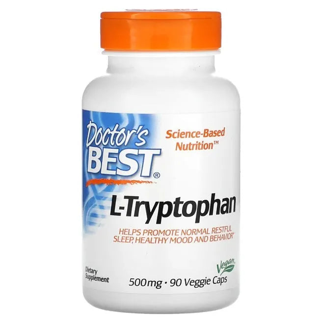 L-Tryptophan 500mg - 90 vcaps - Doctor’s Best - Papildai