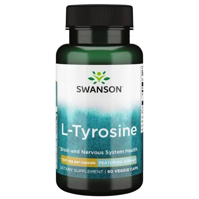 L-Tyrosine - 500 gr - N60 - L-Tirozinas su AjiPure - Swanson - Papildai