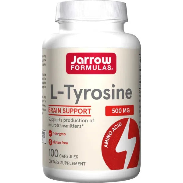 L-Tyrosine 500mg - 100 caps - Jarrow Formulas - Papildai