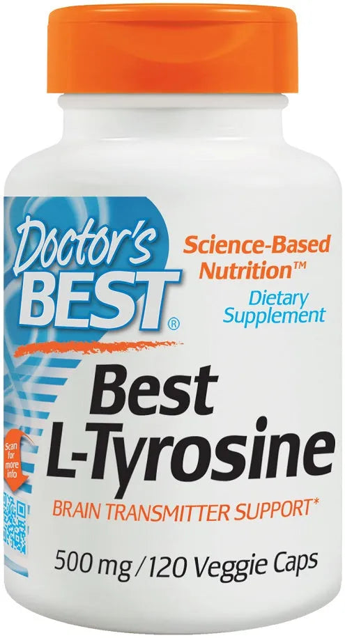 L-Tyrosine 500mg - 120 vcaps - Doctor’s Best - Papildai