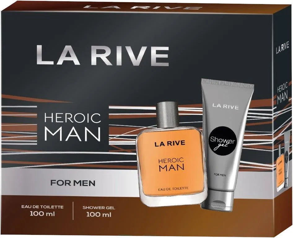 La Rive for Men Heroic Man dovanų rinkinys (eau de toilette 100ml + dušo gelis 100ml) - Kosmetika