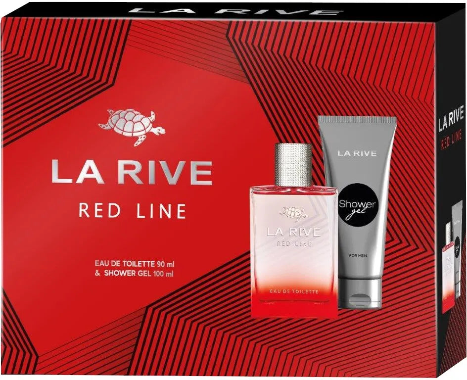 La Rive for Men Red Line dovanų rinkinys (eau de toilette 90ml + dušo gelis 100ml) - Kosmetika