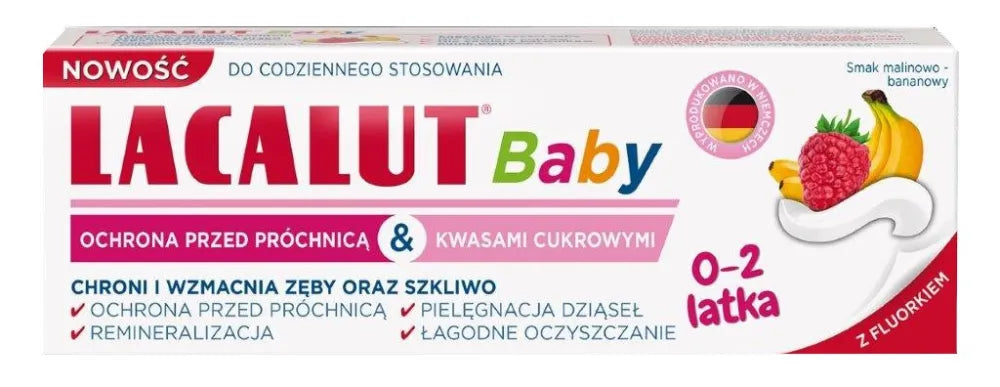 LACALUT Baby Dantų pasta vaikams nuo 0-2 metų 55ml - Kosmetika