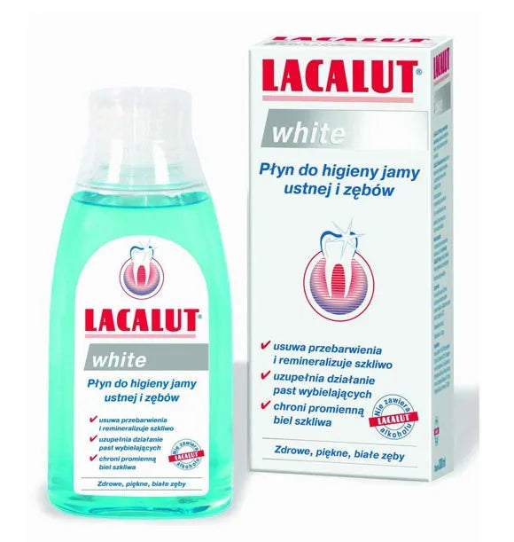 Lacalut burnos skalavimo skystis baltas 300ml - Kosmetika