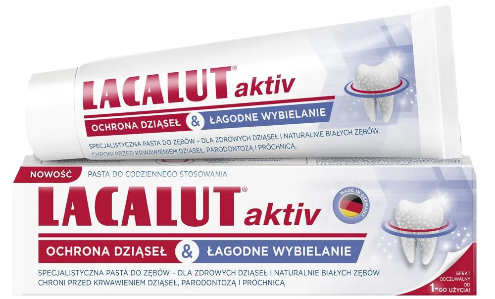 LACALUT dantų pasta 75ml AKTYVUS Balinimas - Kosmetika