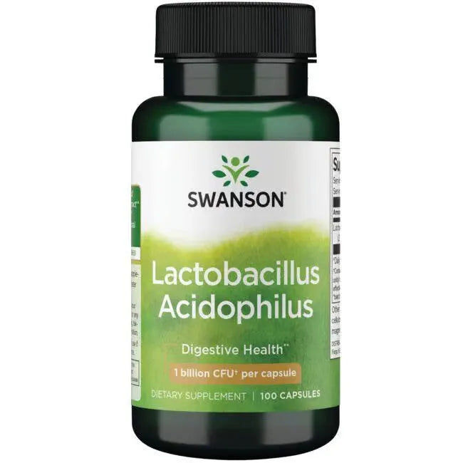 Lactobacillus Acidophilus - 1 mlrd. CFU - N100 - Probiotikas - Gerosios bakterijos - Swanson - Papildai