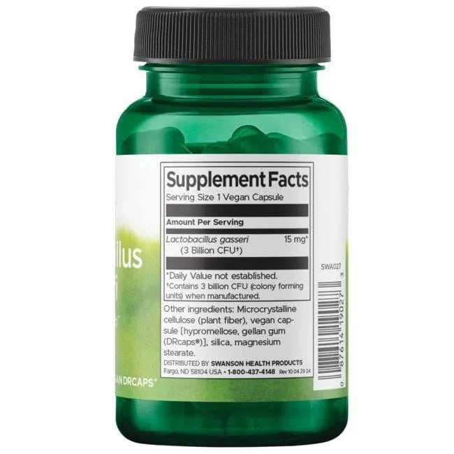 Lactobacillus Gasseri - Probiotikai - 3 mlrd. CFU - N60 - Swanson - Papildai