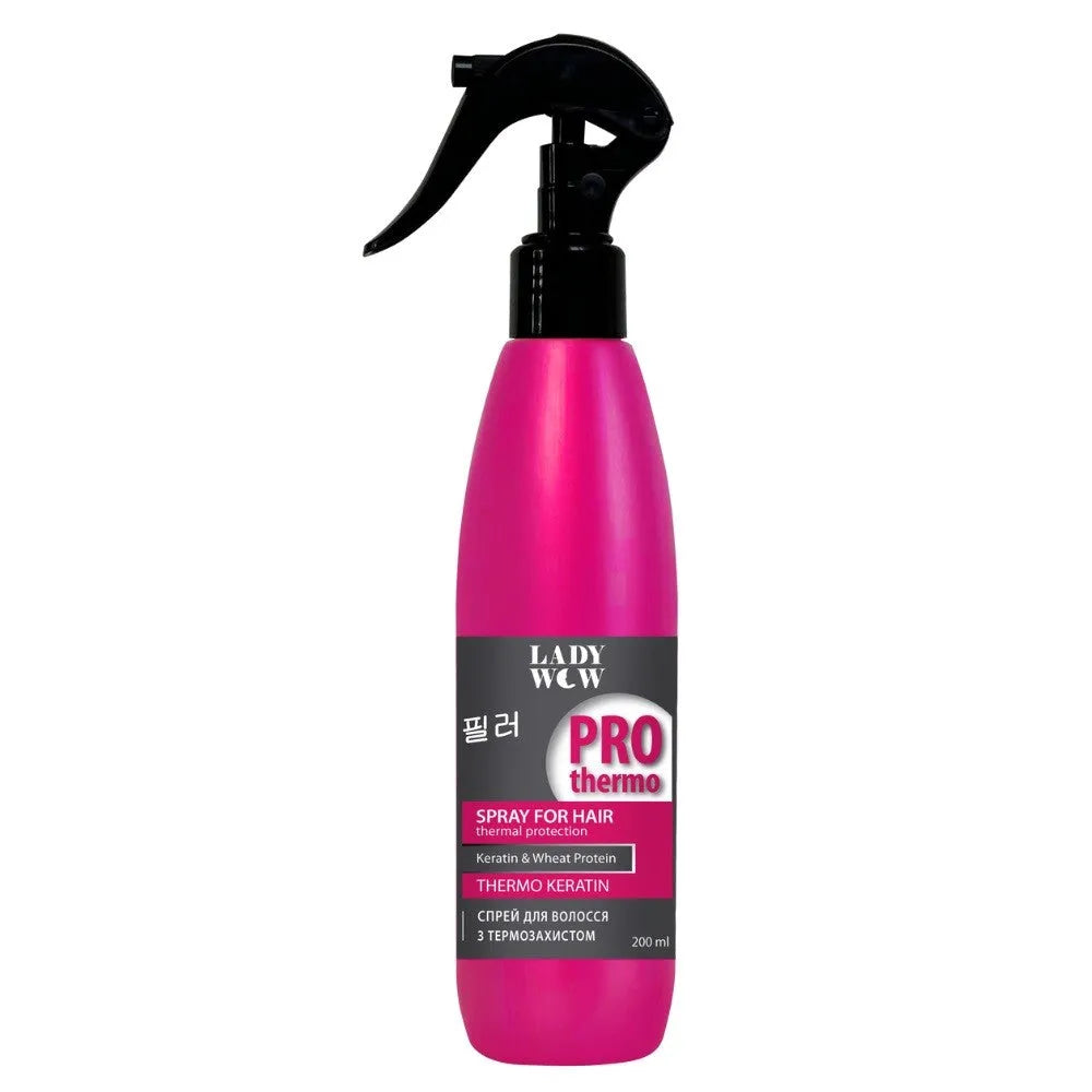 LADY WOW Keratino užpildas plaukų formavimui su šilumos apsauga Pro Therme 200 ml - Kosmetika