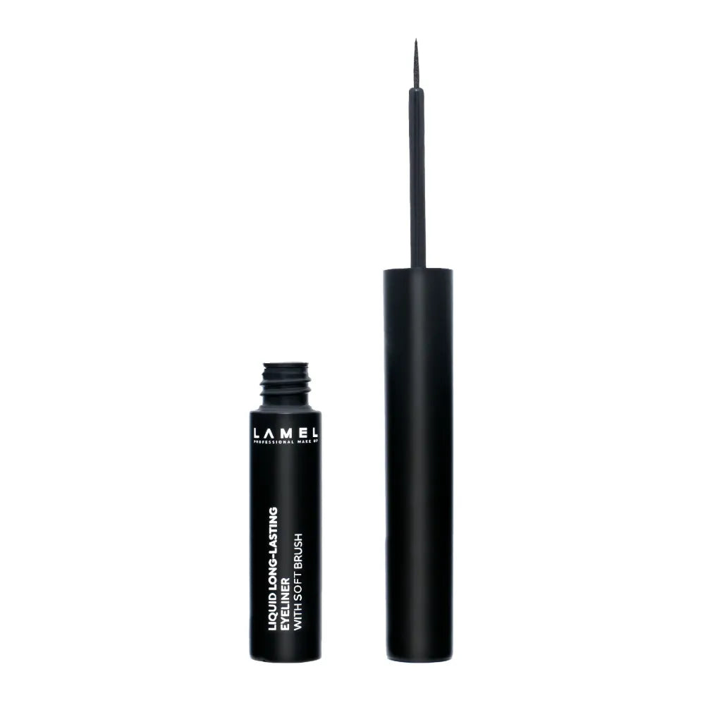 LAMEL Basic Eyeliner Liquid Long - nr 401 minkštas teptukas 1vnt - Kosmetika