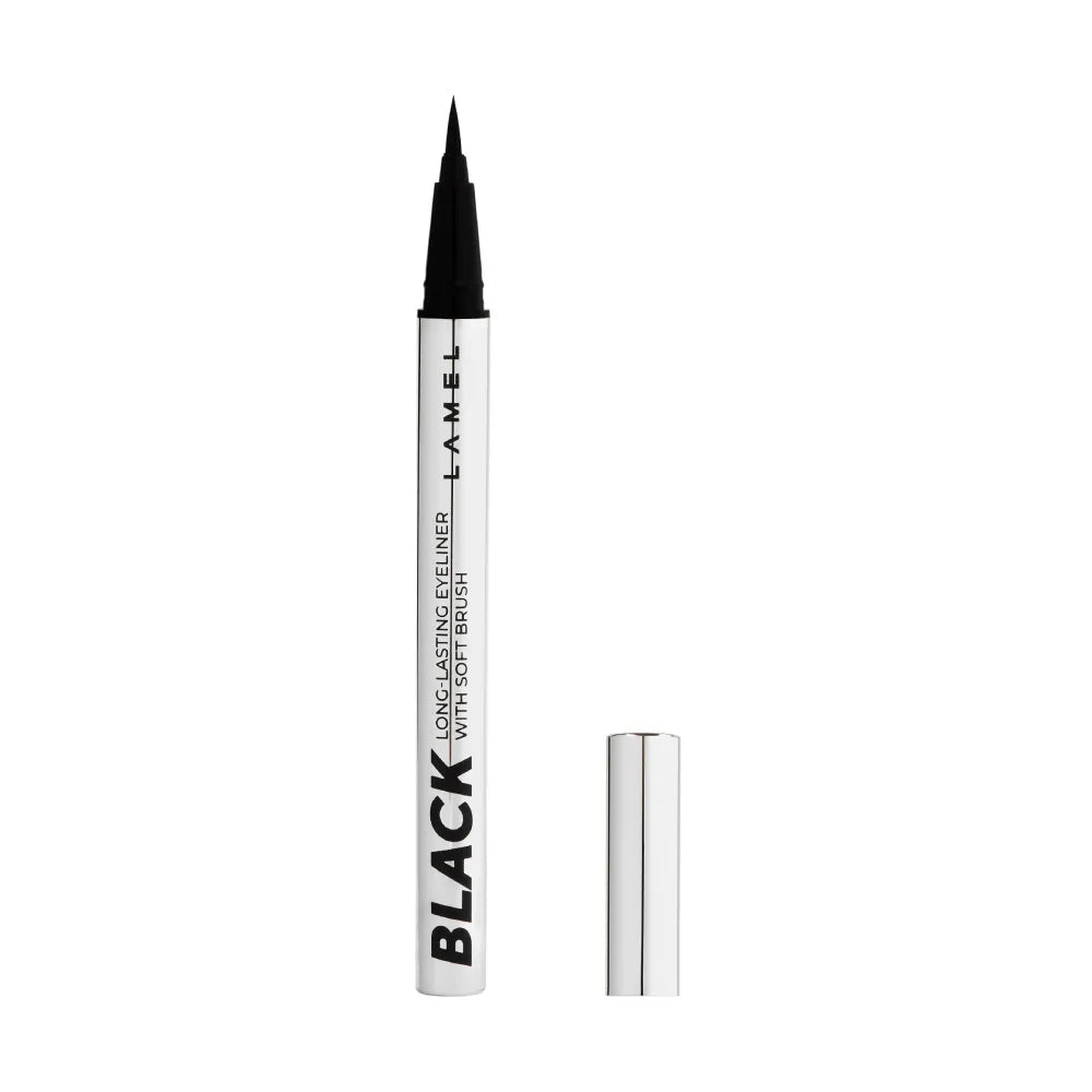LAMEL Eyeliner with soft brush Black 01 - Kosmetika