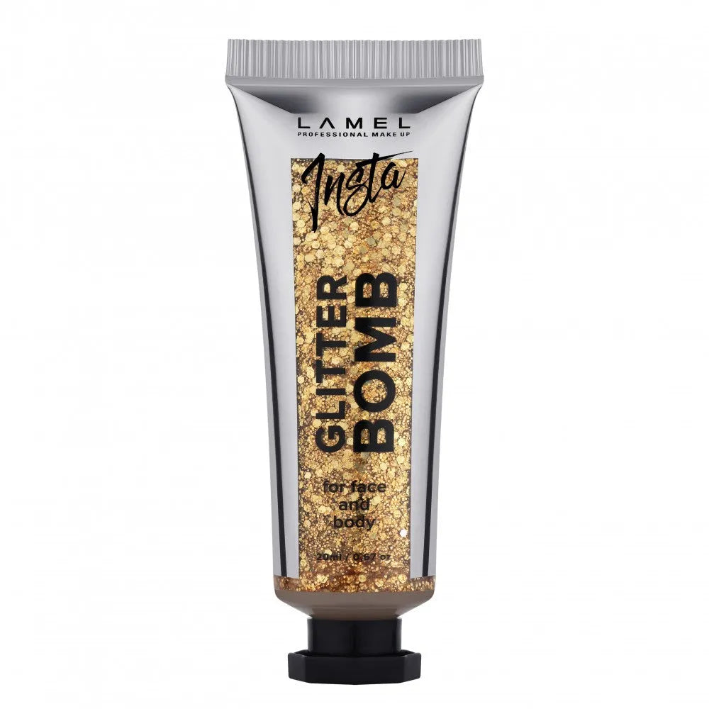 LAMEL Insta Glitter Gel Blizgučių bomba veidui ir kūnui nr. 402 20ml - Kosmetika