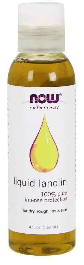 Lanolin 100% Pure Liquid - 118 ml - NOW Foods - Papildai