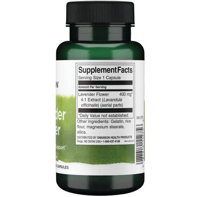 Lavender Flower - Levandų gėlė - 400 mg - N60 - Swanson - Papildai