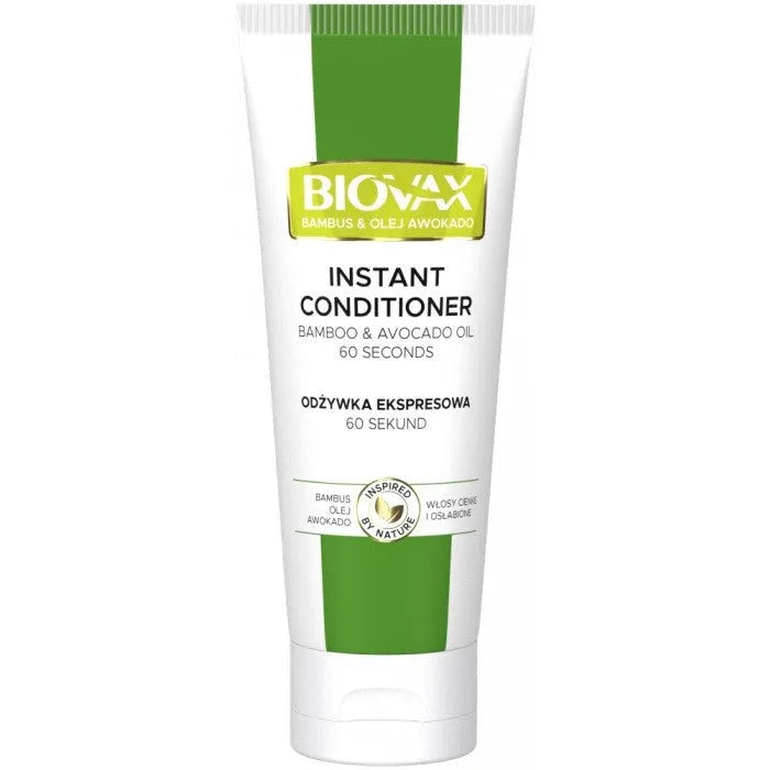 L’BIOTICA Biovax plaukų kondicionierius - bambuko ir avokado aliejus 200ml - Kosmetika