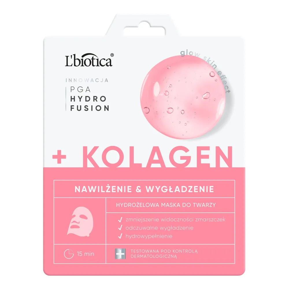 L’BIOTICA PGA Hydr Fusion + Collagen Hydrogel veido kaukė - drėkinanti ir glotninanti - Kosmetika