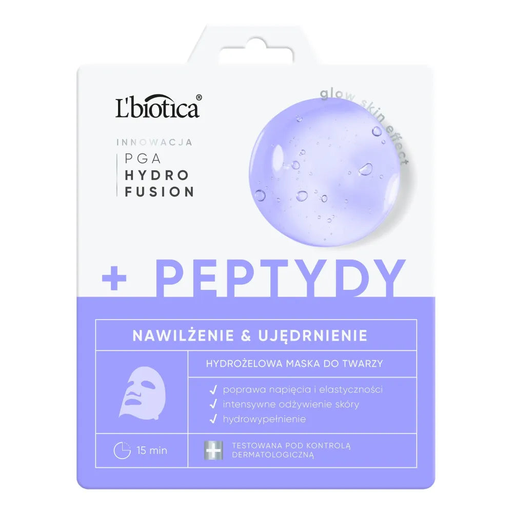 L’BIOTICA PGA Hydr Fusion + Peptides Hydrogel veido kaukė - drėkinanti ir stangrinanti - Kosmetika