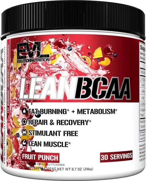 Lean BCAA Fruit Punch - 246g - EVLution Nutrition - Sporto papildai