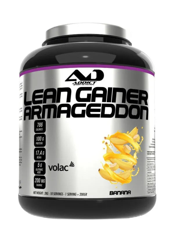 Lean Gainer Armageddon Banana - 2000g - Addict Sport Nutrition - Sporto papildai